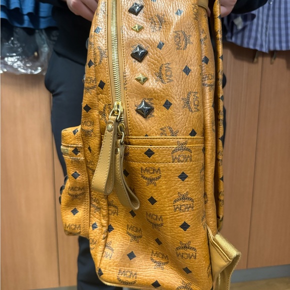 MCM Backpack in Brown and Gold - Picture 4 of 15